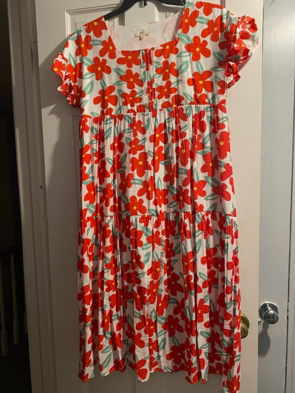 Entro midi dress size large nwt